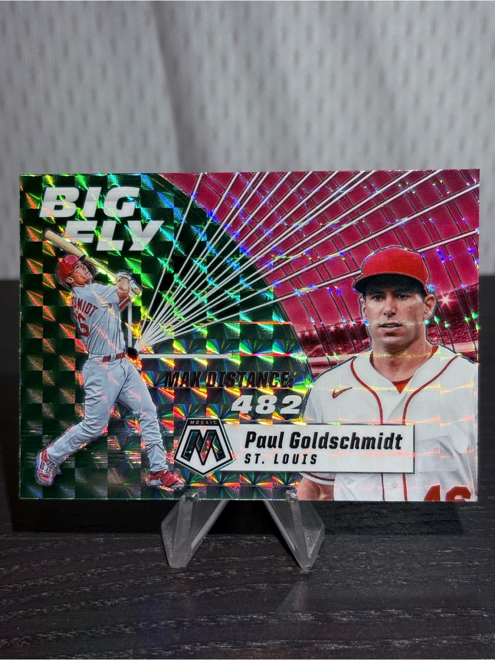 BF12 Paul Goldschmidt 2021 Panini Mosaic - Big Fly Mosaic Green Mosaic